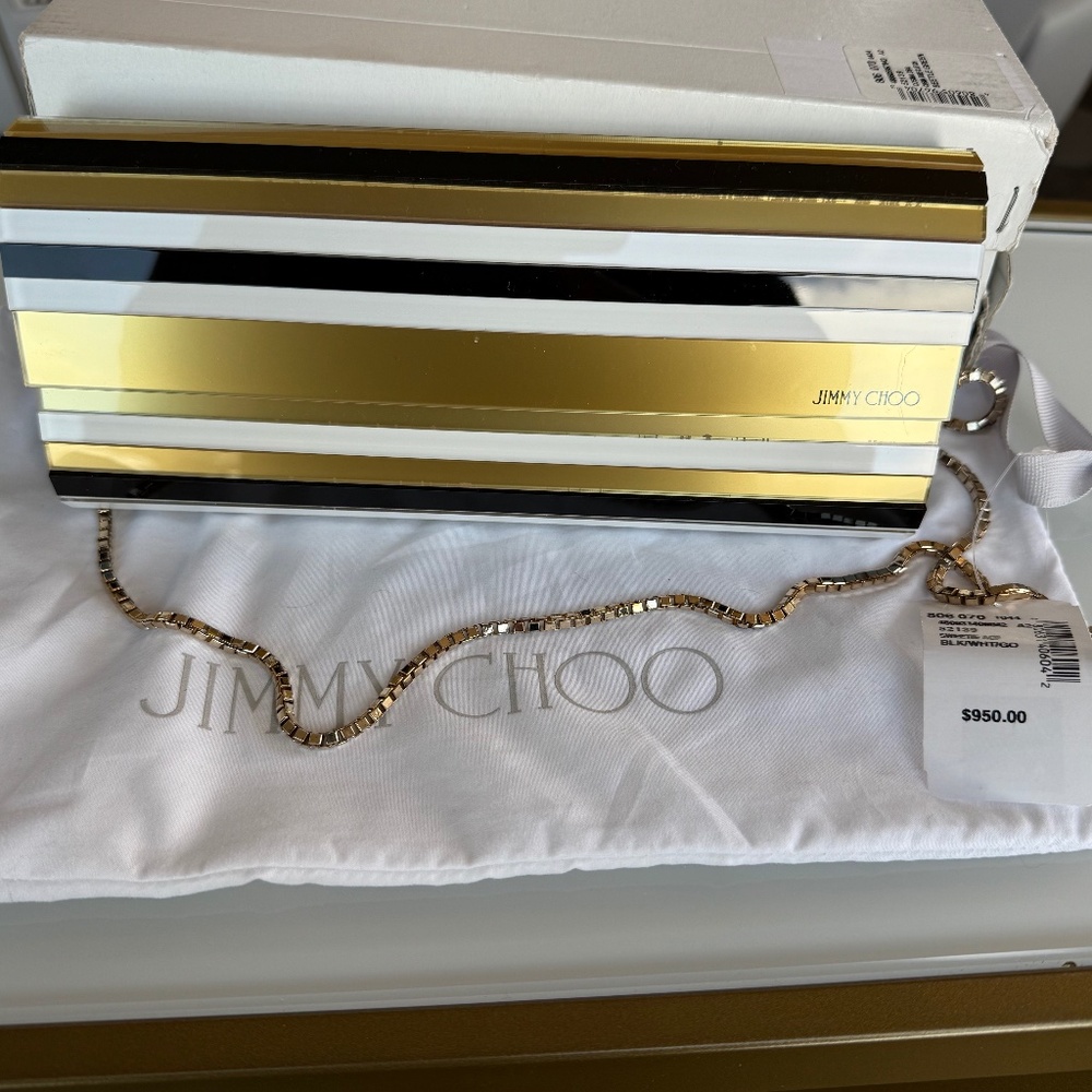 Jimmy Choo acrylic shoulder bag/clutch